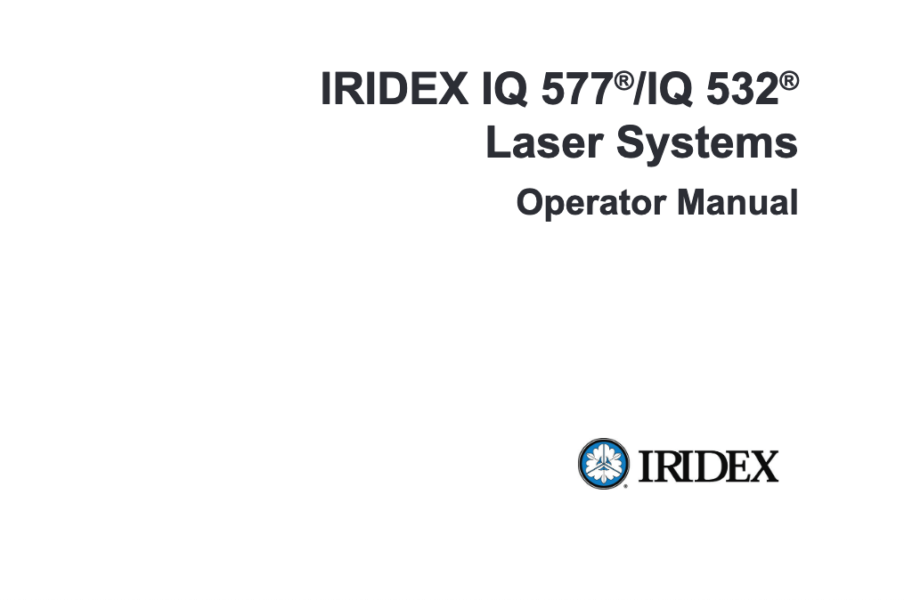 IQ532 Operator Manual